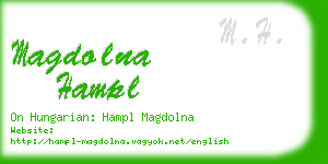 magdolna hampl business card